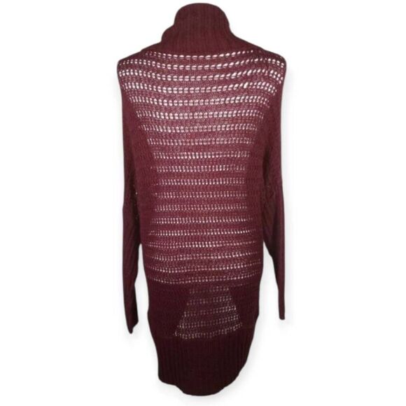 RD STYLE BURGUNDY CARDIGAN SZ.S EUC. - Picture 3 of 5